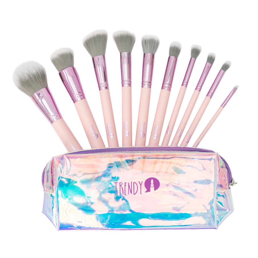 Kit de Brochas para Maquillaje Trendy